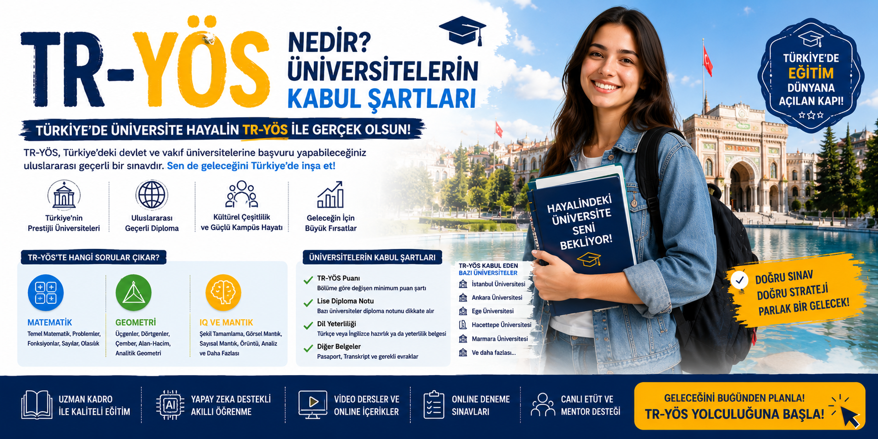 TR-YÖS Nedir? Türkiye’de Üniversite Okumak İçin Bilmen Gerekenler!